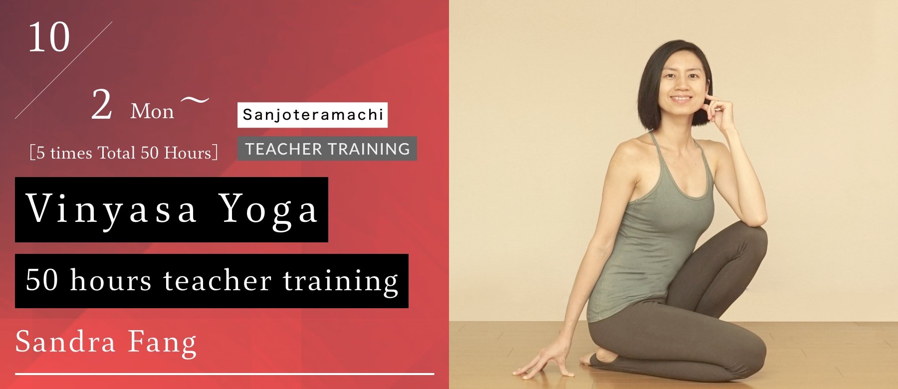 Vinyasa yoga 50 hours teacher training